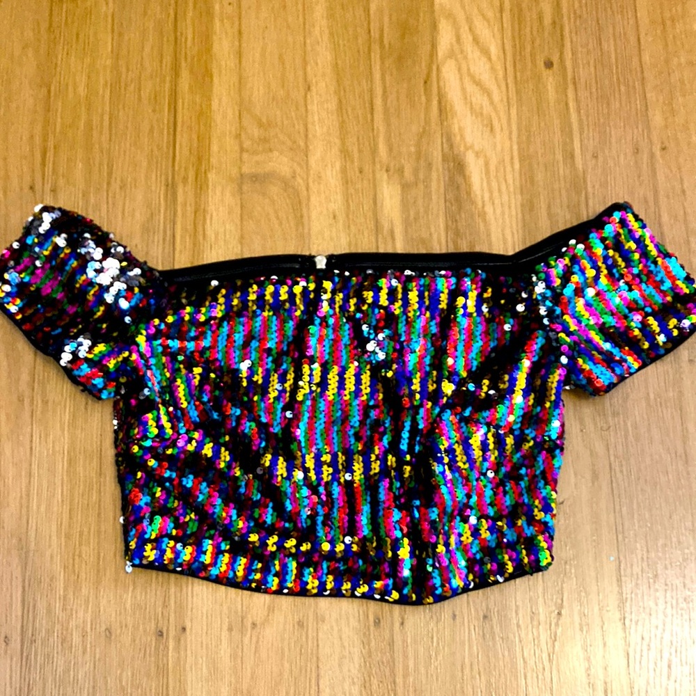 sequin top